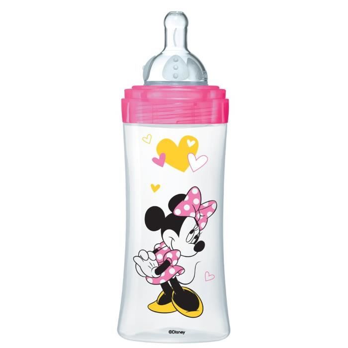 Dodie Biberon Initiation+ minnie Fushia 330ml +6m