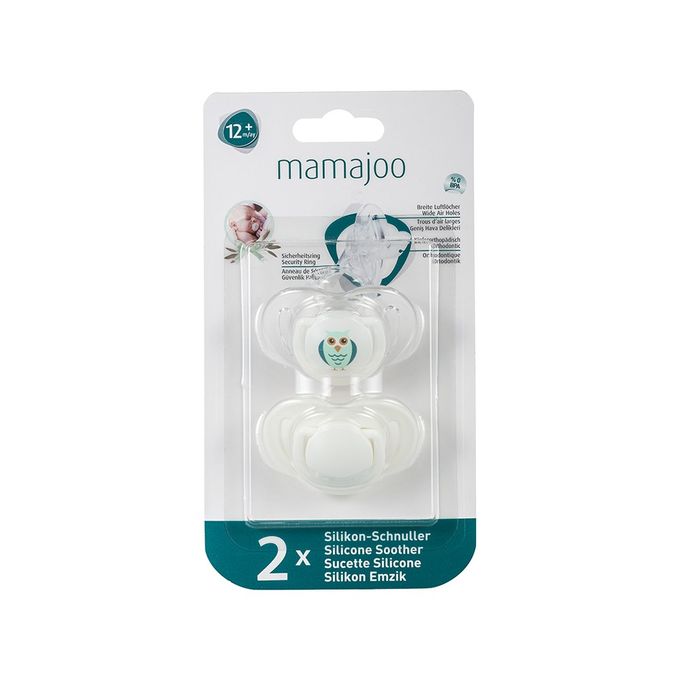 Mamajoo 2 Sucettes orthontique Owl +12m MMJ3084