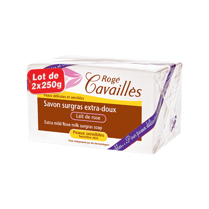 Roge Cavailles Savon Lait De Rose lot 2*250g pack